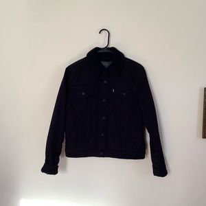 Levi's Women's Black Denim Sherpa Jacket - Med